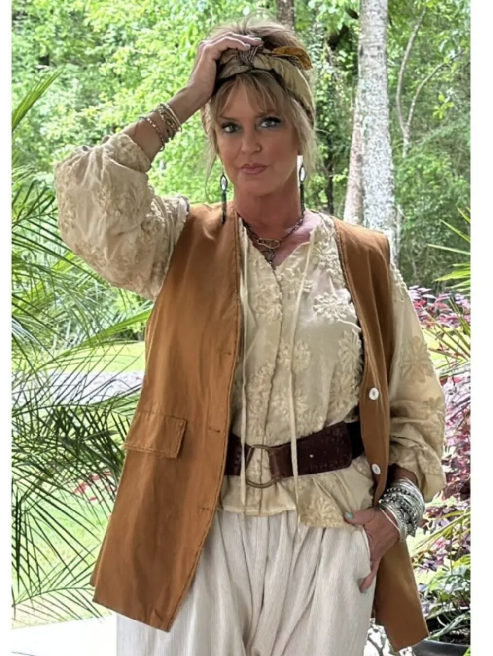 Jaded Gypsy Harvest Wind Mustard Button Front Vest Bohemian Hippie Western